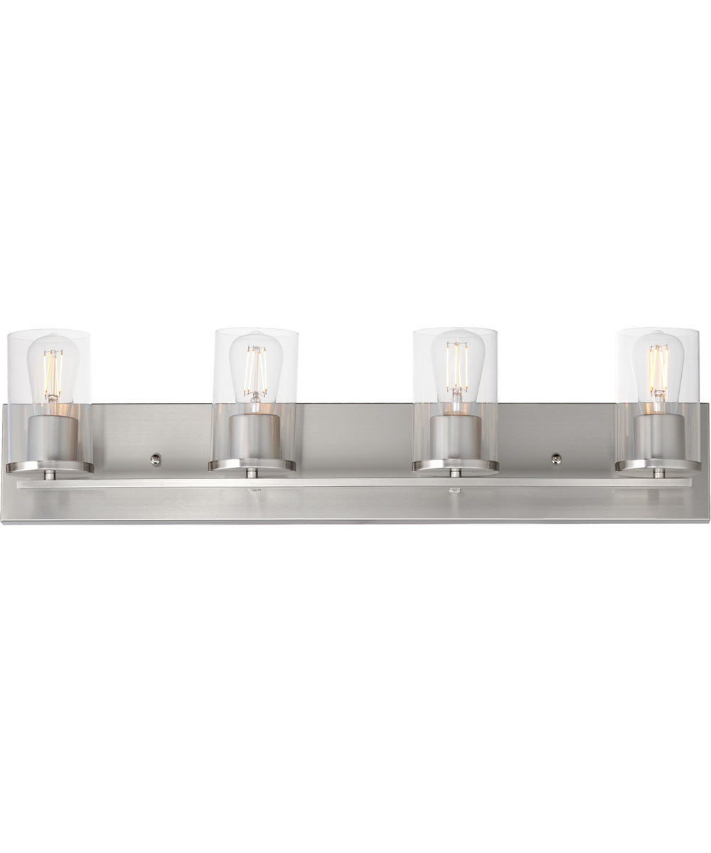 Lateral 4-Light Bath Vanity Satin Nickel