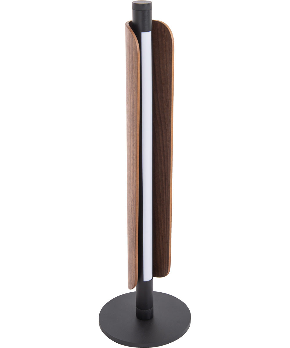 Cameron 1-Light Lighting Flat Black/Walnut
