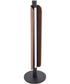 Cameron 1-Light Lighting Flat Black/Walnut