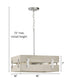 Hemsworth 4-Light 18"w Coastal Farmhouse Pendant Light Fixture Galvanized Bleached Oak Finish by Progress