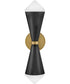 Betty 2-Light Large Two Light Sconce in Black