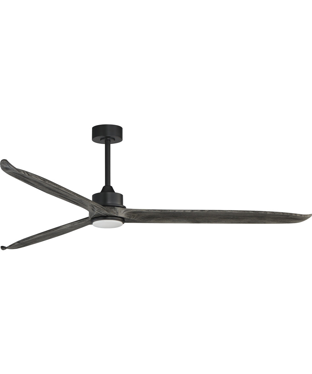 Woodwind 80 inch Solid Wood Blade Fan W LED Black