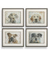 Dog Days Framed Prints Set of 4