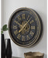 Dairton Wall Clock Black/Gold