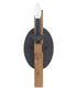 Glenwood 5"W 1-Light Aged Bronze and Distressed Oak Finish Wall Sconce Light Fixture