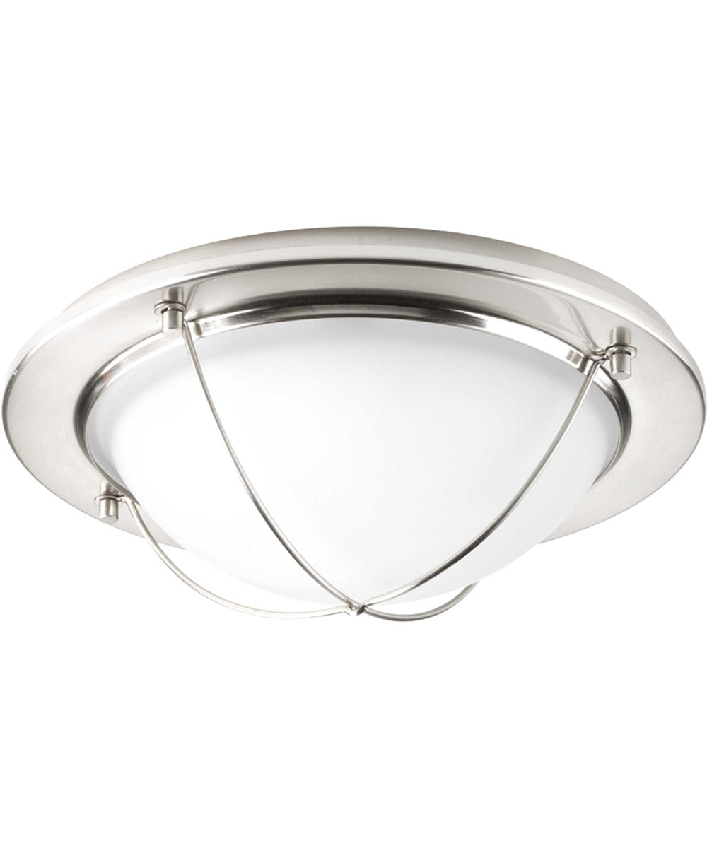 Portal 1-Light 11" LED Flush Mount Brushed Nickel