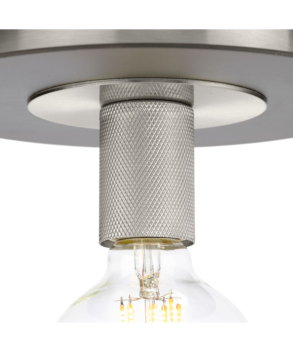 Trimble 1-Light 8" Flush Mount Brushed Nickel