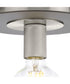 Trimble 1-Light 8" Flush Mount Brushed Nickel
