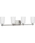 Adley 4-Light Etched Opal Glass New Traditional Bath Vanity Light Brushed Nickel