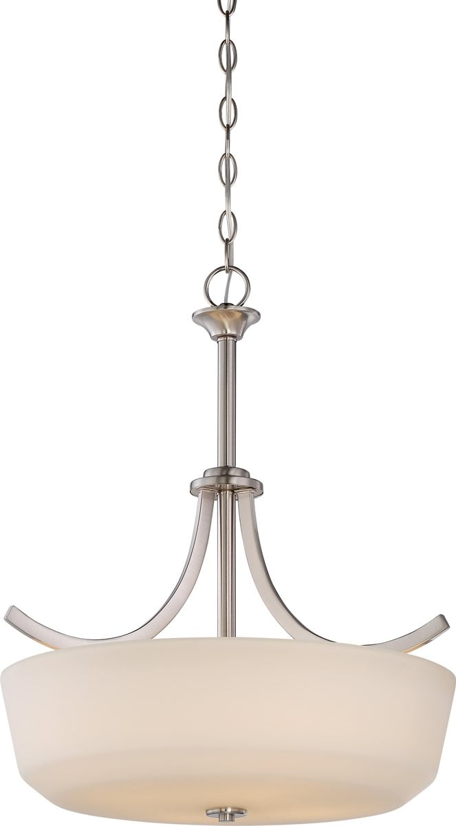 20"W Laguna 4-Light Pendant Brushed Nickel
