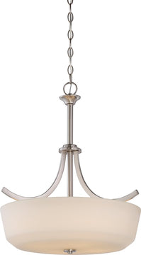 20"W Laguna 4-Light Pendant Brushed Nickel