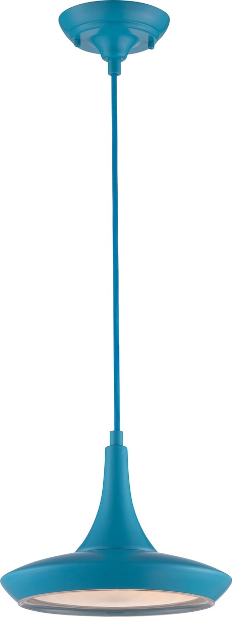 11"W Fantom 1-Light Pendant Blue