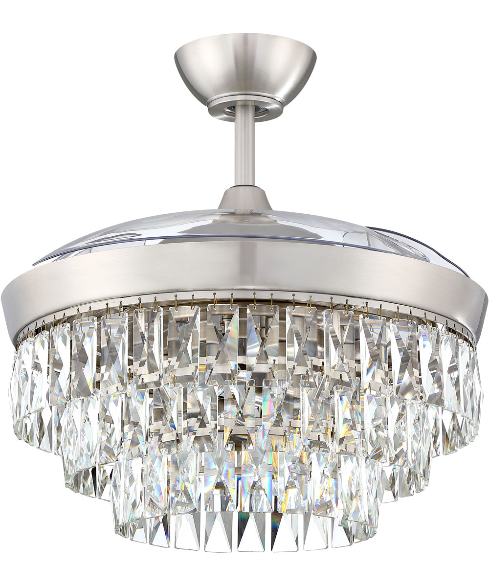 Sofia 42 Hidden Blades 6-Light Fan Brushed Polished Nickel