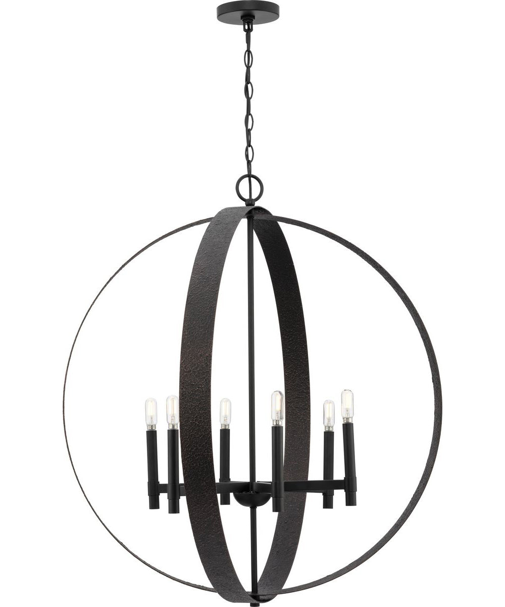 Allegheny 6-Light Pendant Matte Black