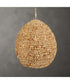 Kauri 1 Light Wooden Bead Pendant