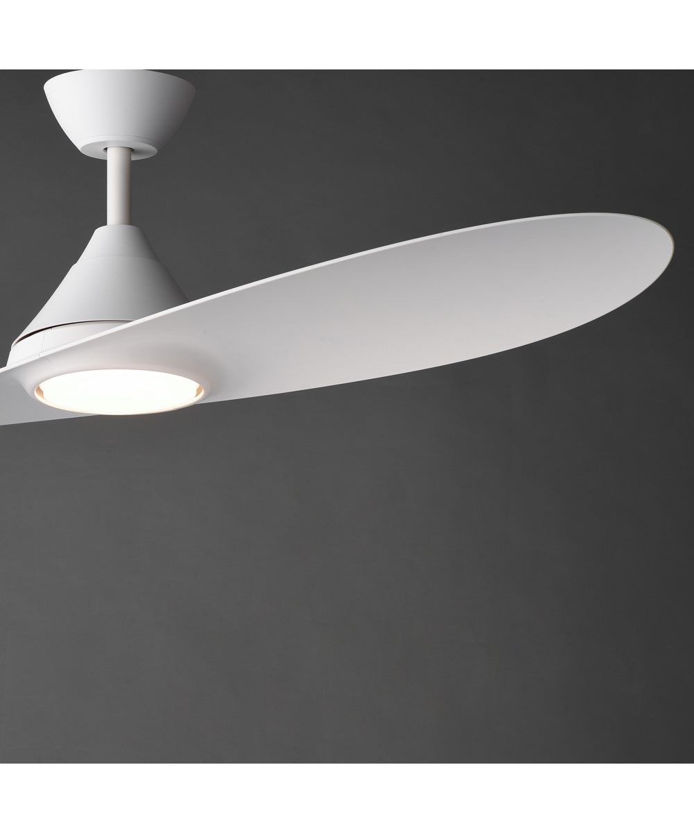 Surf 56 inch 2-Blade Marine Grade Fan w LED Matte White