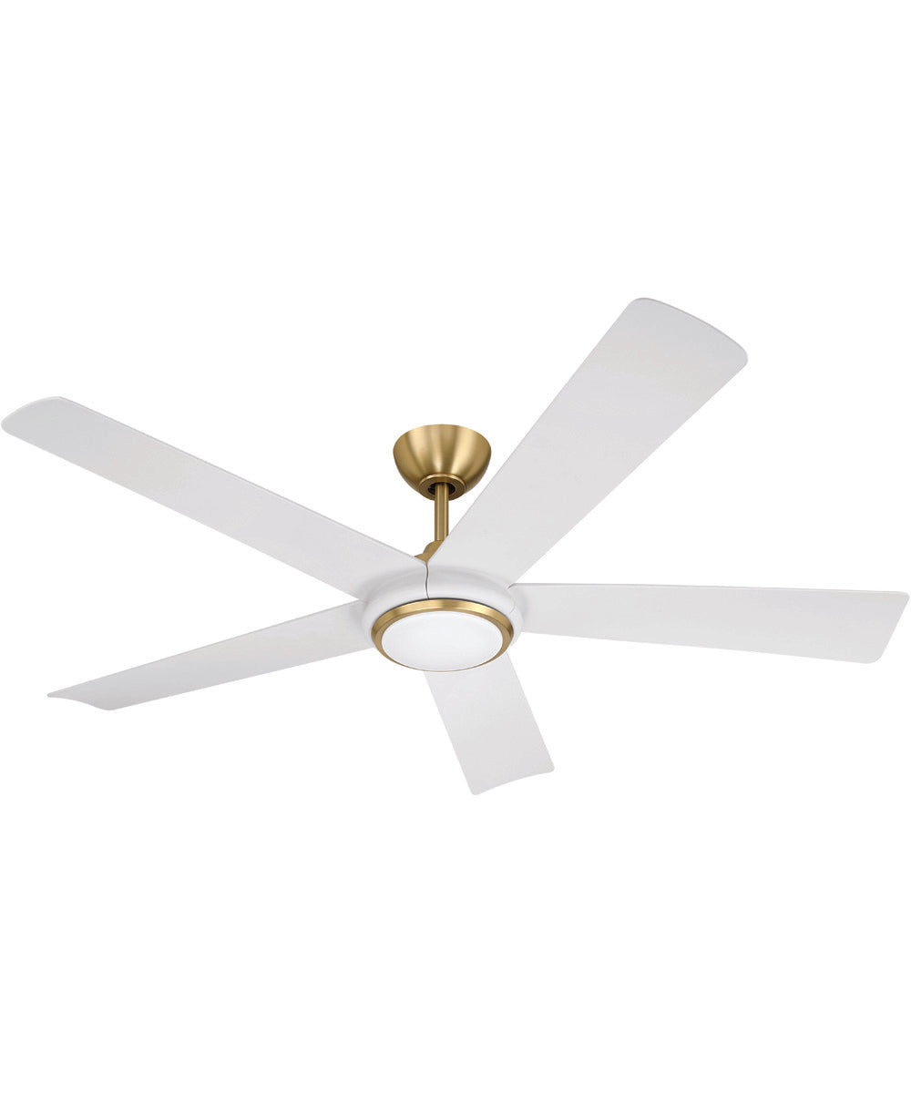 Frye 52" 5-Blade Indoor ceiling Fan 1-Light Fan Satin Brass