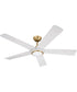 Frye 52" 5-Blade Indoor ceiling Fan 1-Light Fan Satin Brass
