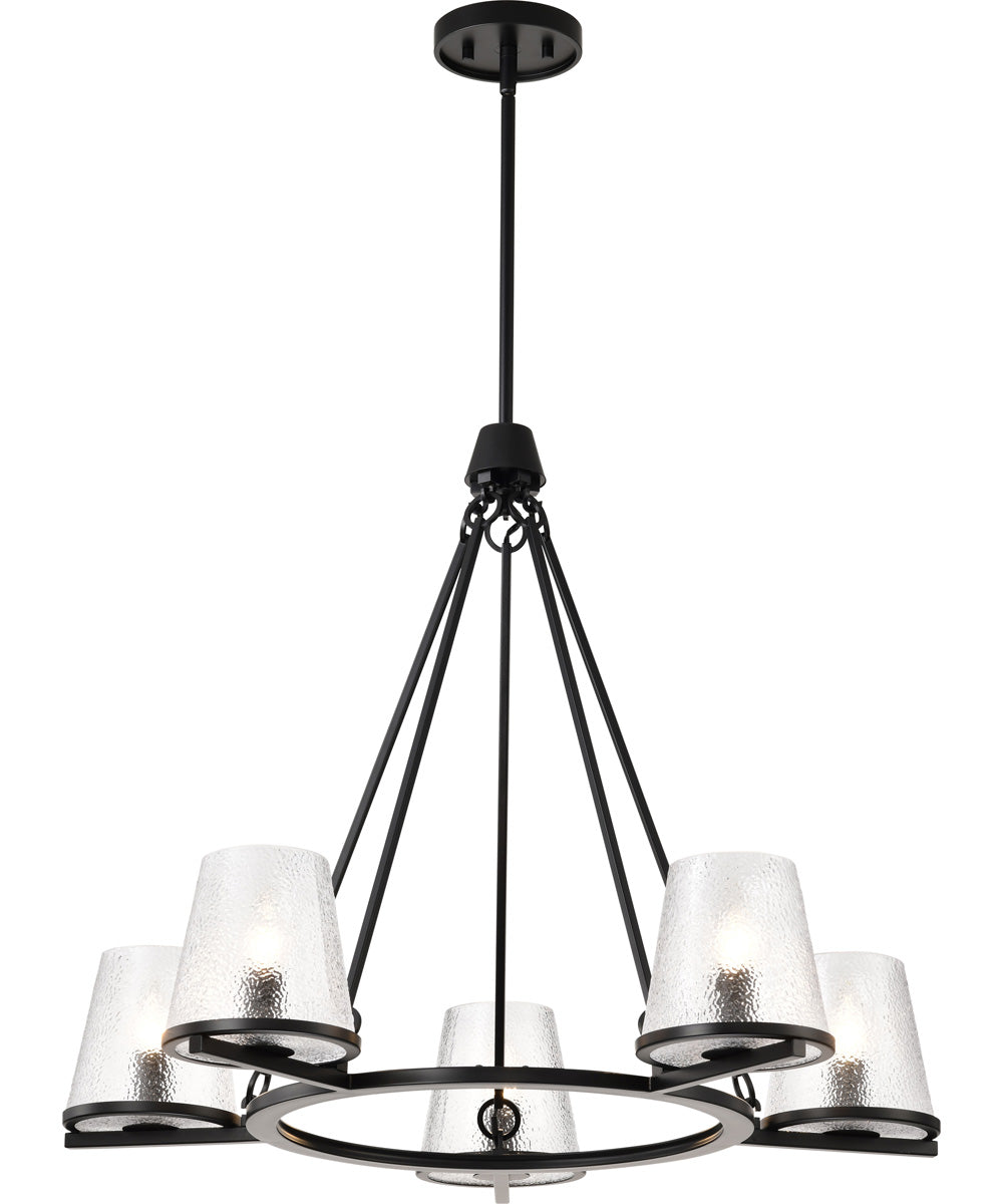 Valentine 5-Light Chandelier Black