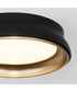 Legend Ceiling Flush Mount Matte Black|Brushed Brass
