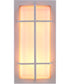 Bulkhead Rectangular 2-Light Outdoor Lighting Textured White