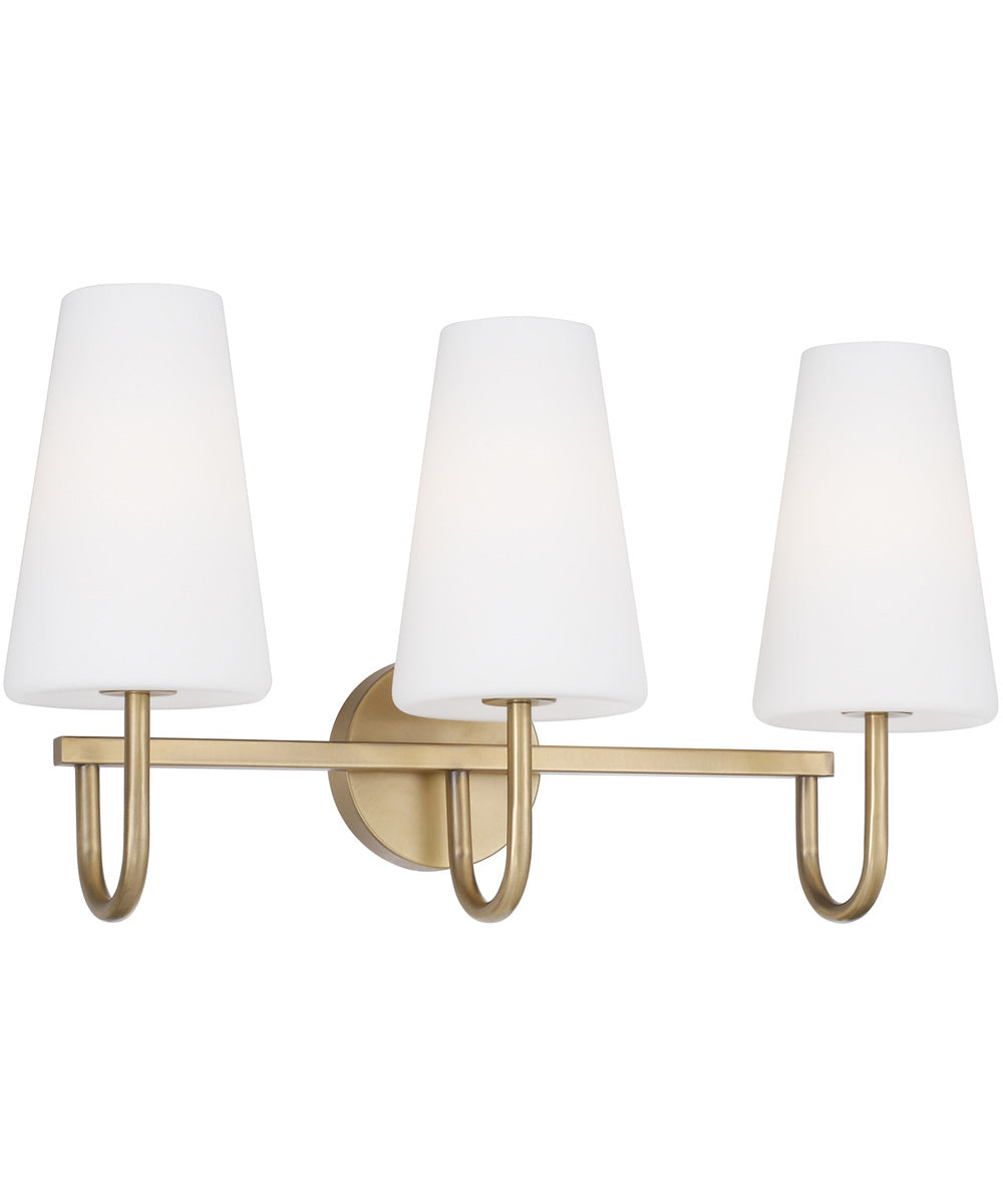 Averitt 3-Light Vanity Aged Brass