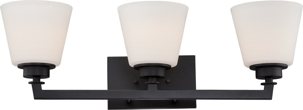 25"W Mobili 3-Light Vanity & Wall Aged Bronze