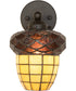 7" Wide Acorn Wall Sconce