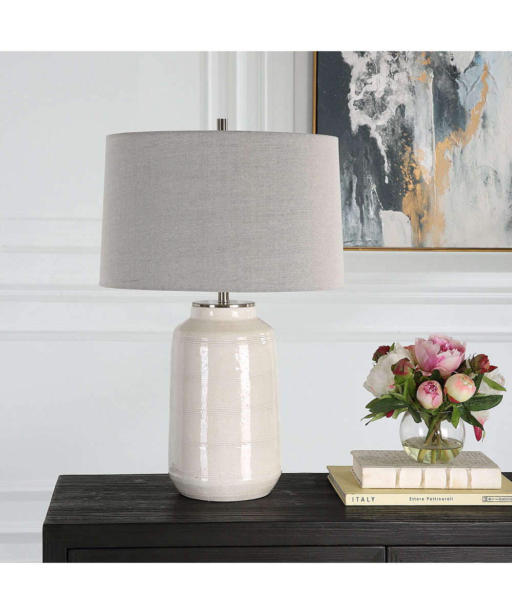 Odawa White Farmhouse Table Lamp