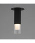 Reeds LED Flush Mount Black
