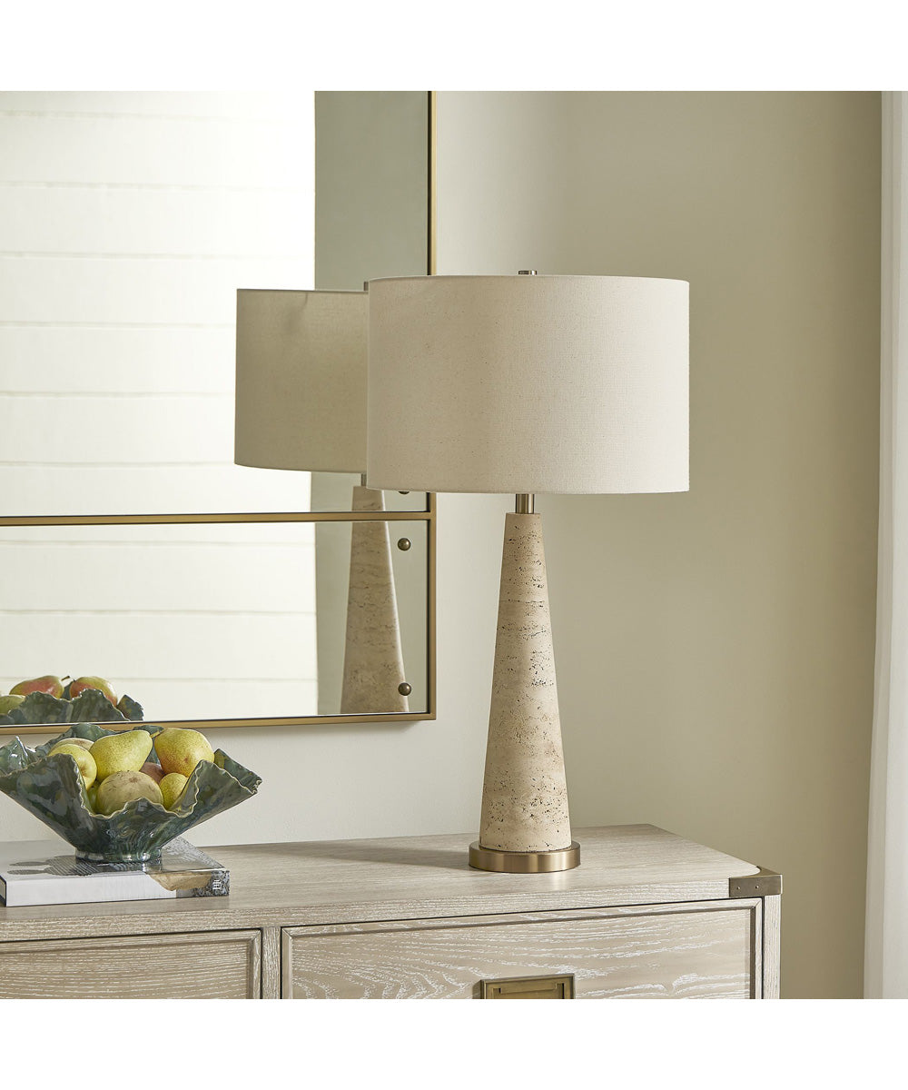 Perkins Travertine Table Lamp