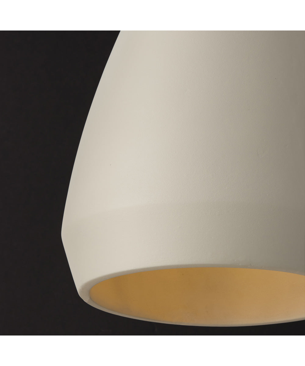 Della 1-Light Pendant Terracotta Ivory