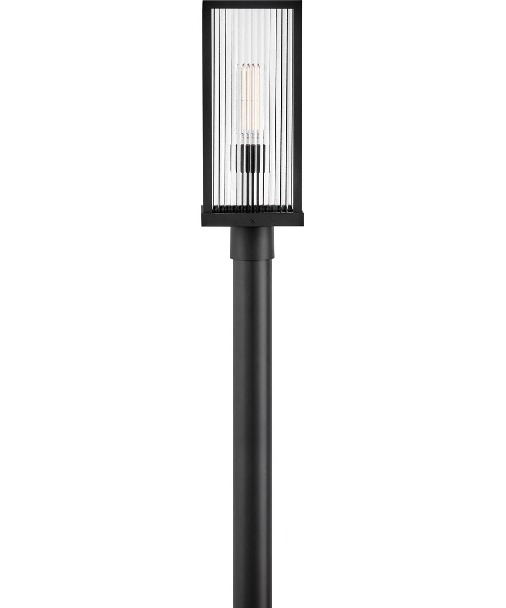 Torrent 1-Light Medium Post Mount Lantern in Black