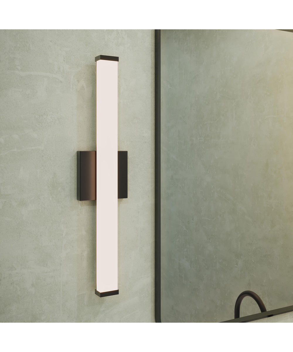 Phase 6.1 24 in. 5CCT Integrated LED Linear Vanity Light Black