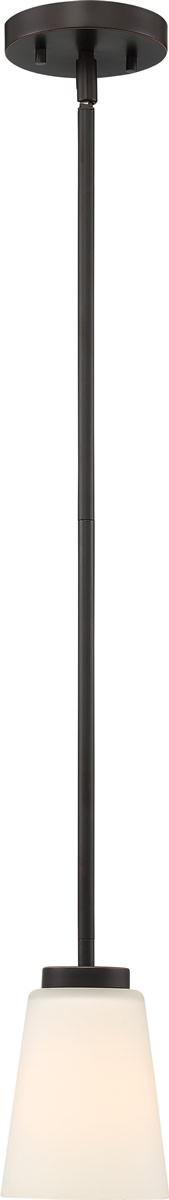 5"W Nome 1-Light Pendant Mahogany Bronze