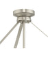 Lieon 3-Light Convertible Pendant Brushed Nickel