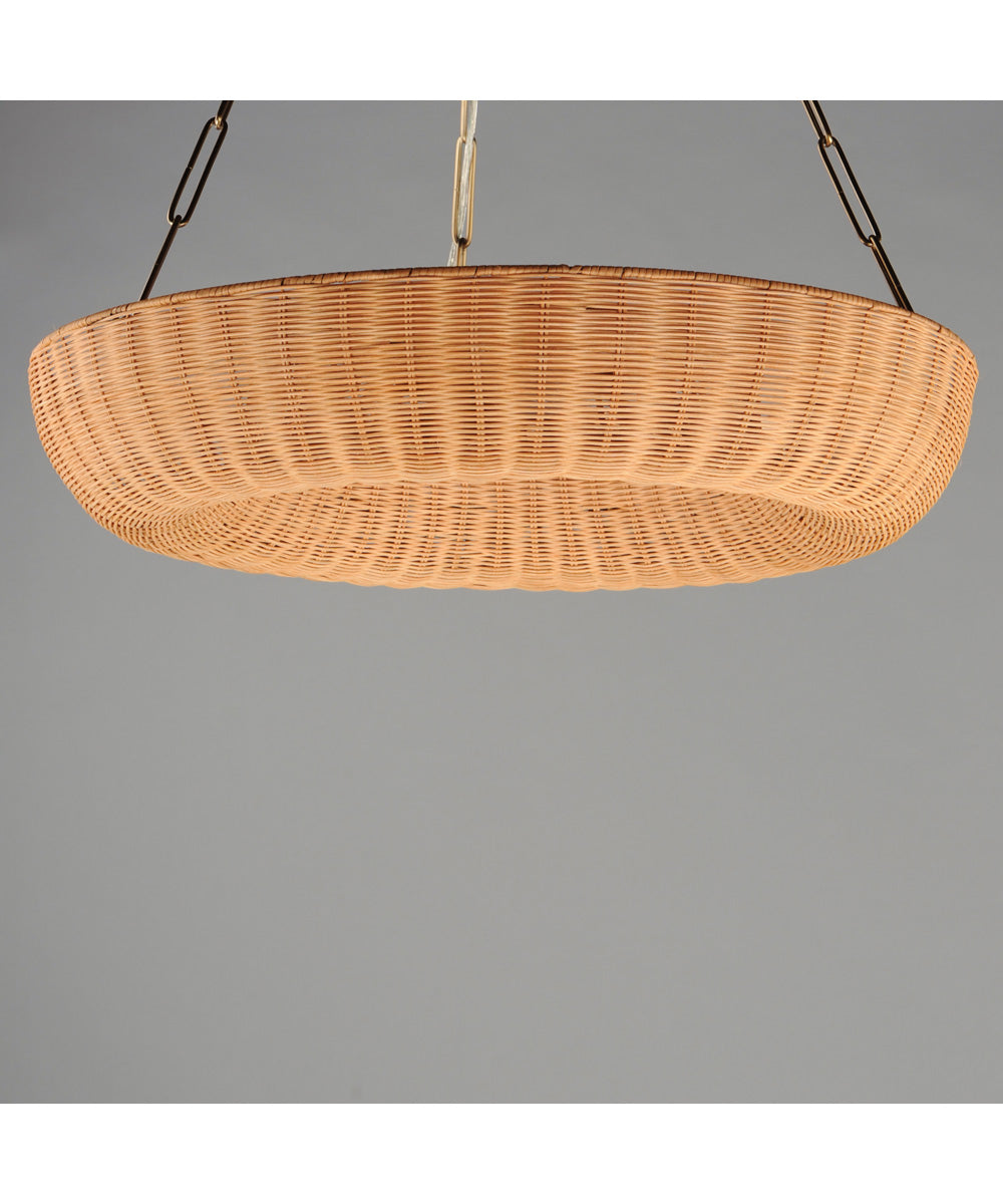 Bower 30 inch Pendant Natural Aged Brass