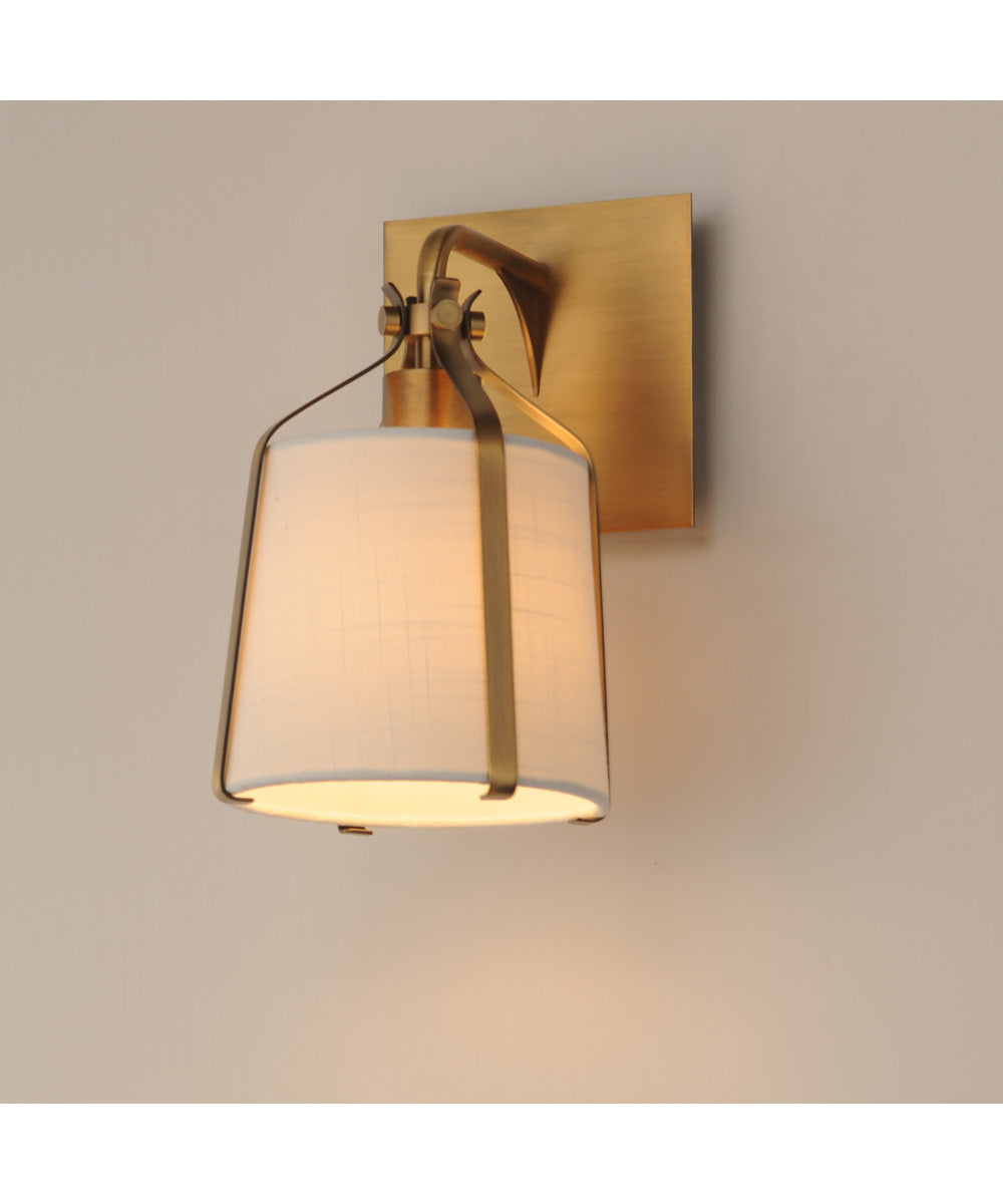 Bandera 1-Light Wall Sconce Natural Aged Brass