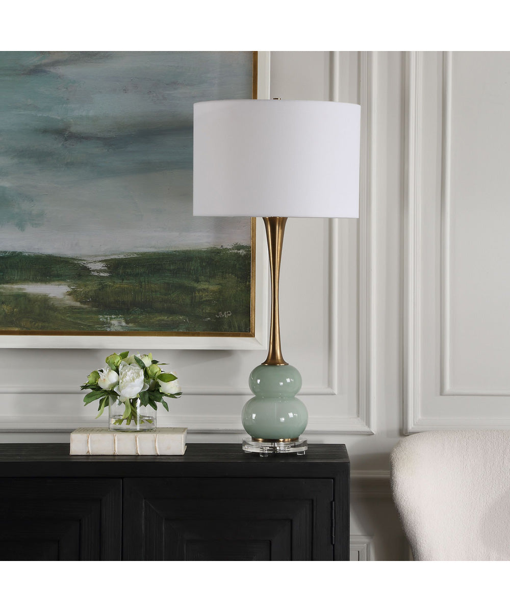 Sanctuary Green Gray Table Lamp