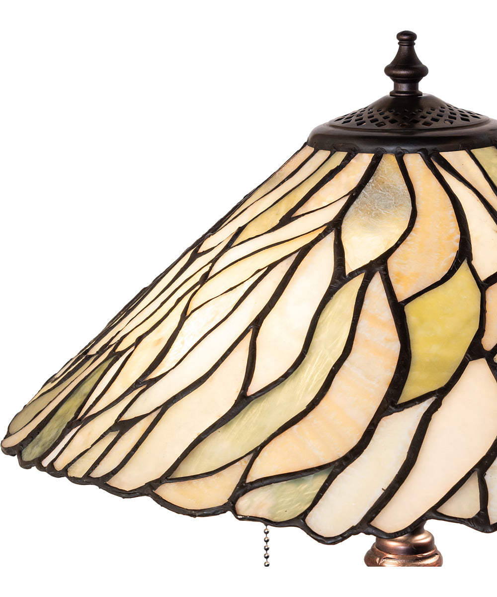 23" High Willow Jadestone Table Lamp