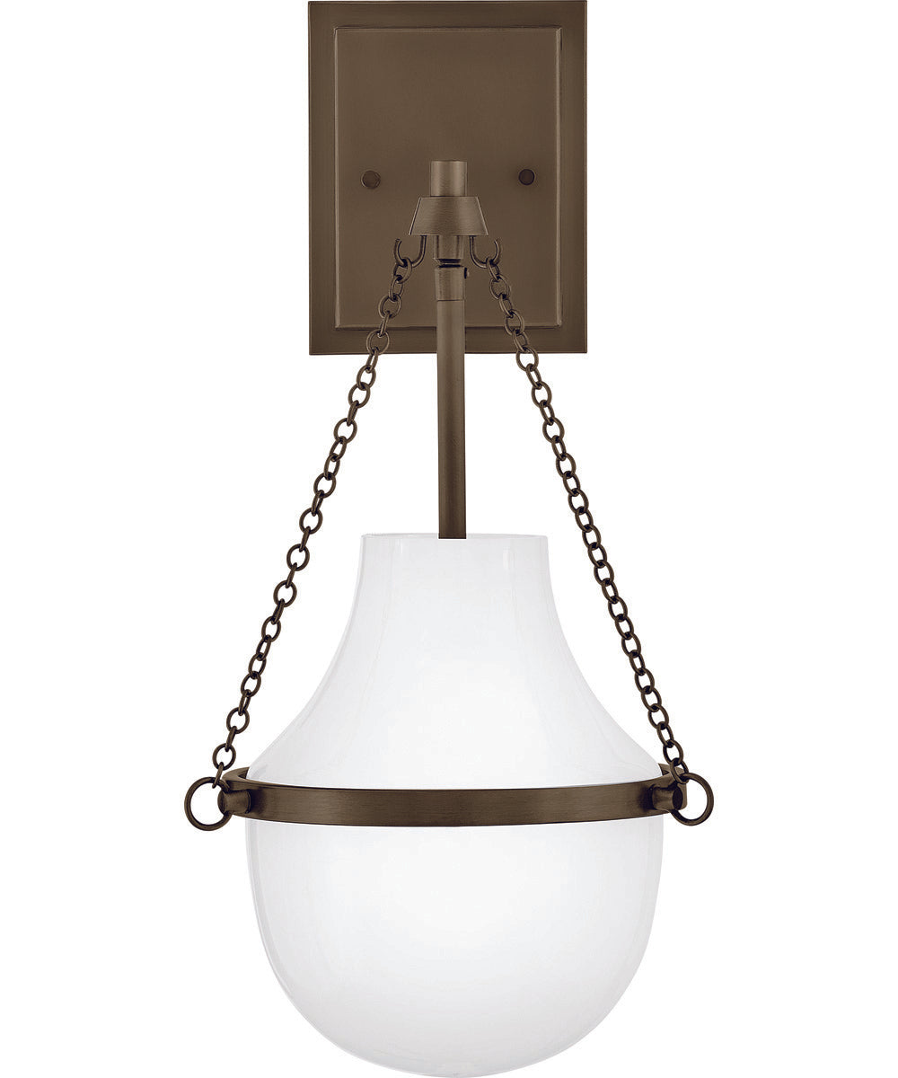 Collins 1-Light Medium Single Light Sconce in Heritage Bronze