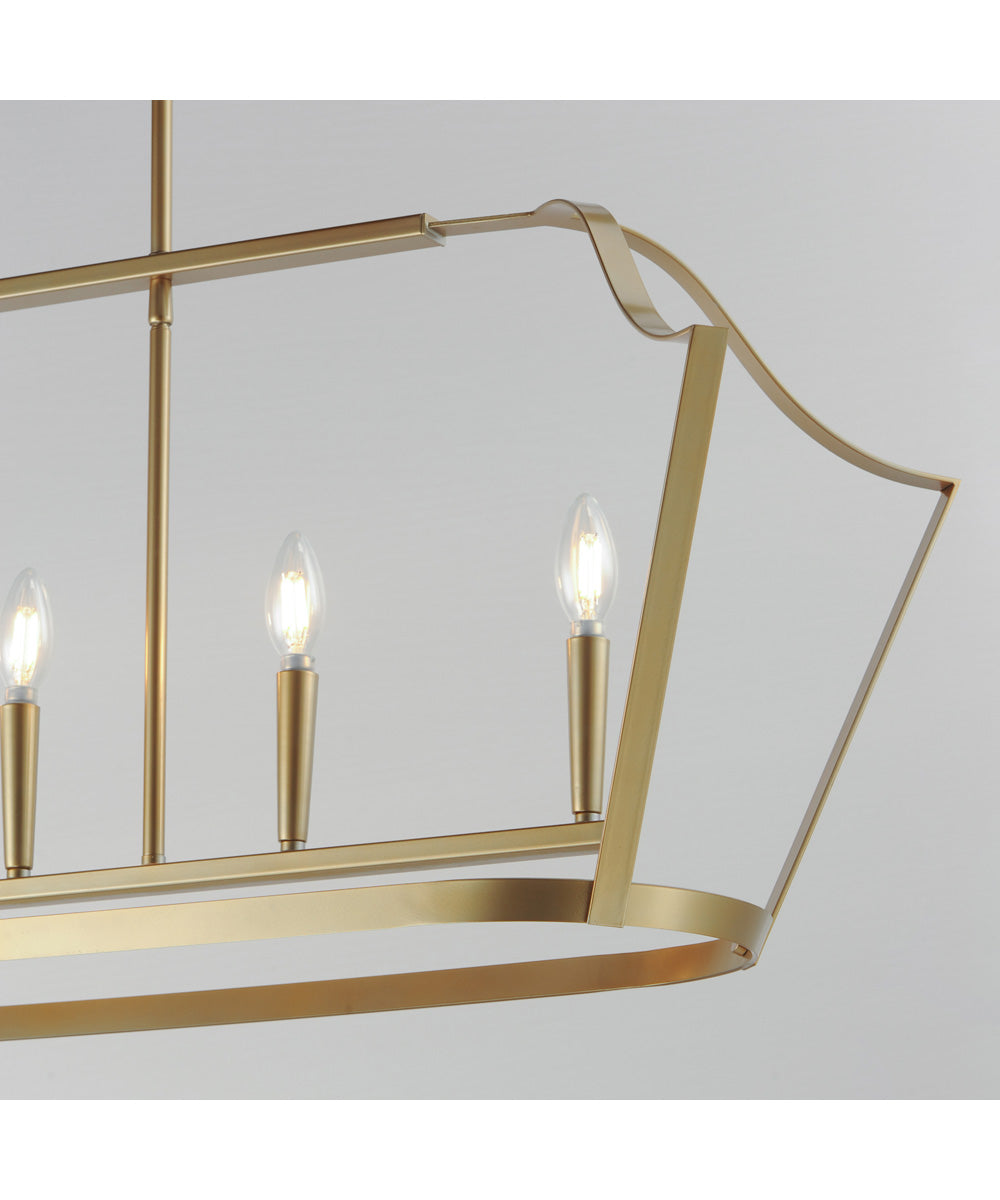 Arden 6-Light Linear Pendant Natural