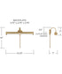 Morgan 1-Light Sconce Matte Brass