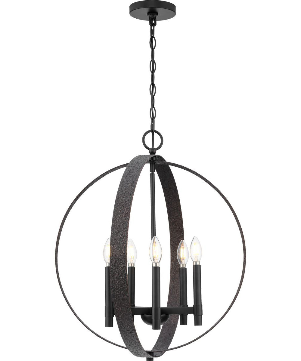 Allegheny 5-Light Pendant Matte Black