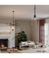 Ilia 1-Light Pendant with Clear Glass Shade Matte Black