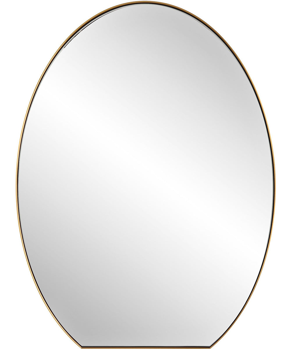 Cabell Brass Oval Mirror