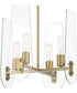 Bergen Beach 4 Light Chandelier Brushed Gold