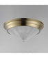 Hargreaves 3-Light Flush Mount Natural Aged Brass