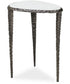 Arnold White Marble Accent Table