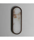 Plinth 15 inch LED Alabaster Wall Sconce Dark Bronze